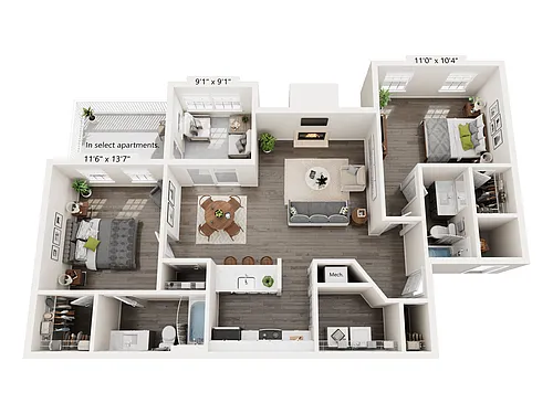 Floor plan B4