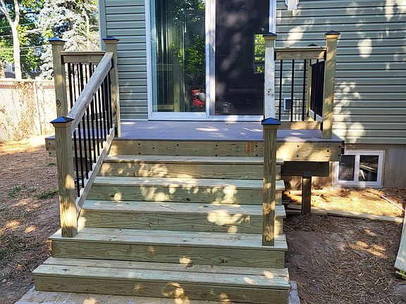 Dining room sliding door.
