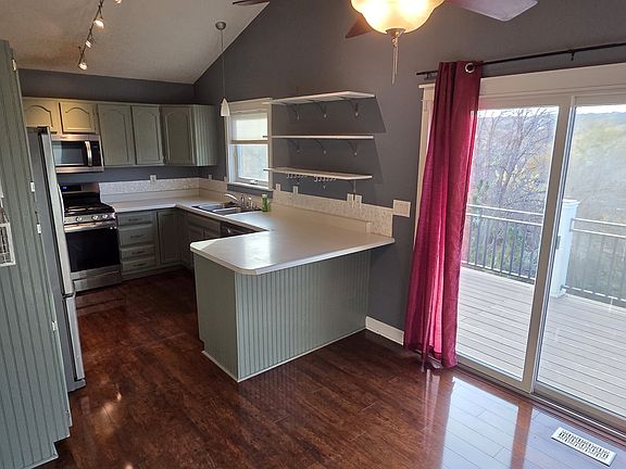 Kitchen from dining area