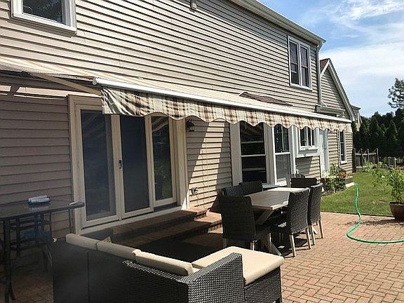 back yard under awning ...