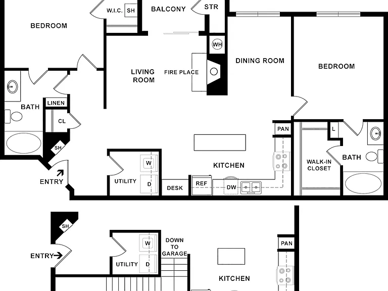 B3 Floorplan | Two Bedroom B3 Floorplan | Two Bedroom