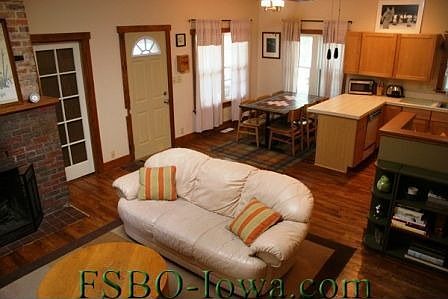 Open floor plan is perfect for entertaining.