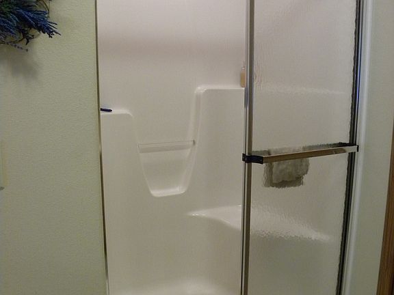 Walk-in shower master bath