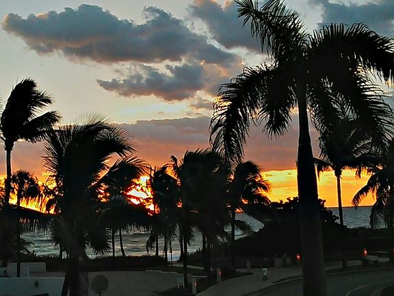 Sunset from balcony