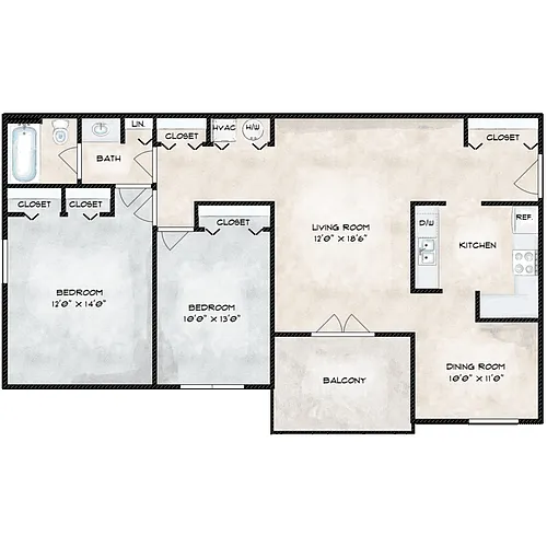 Floor plan The Campbell
