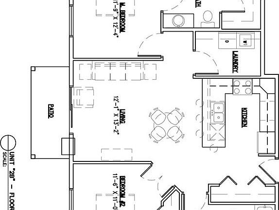 Two Bedroom/Two Bath Floor Plan