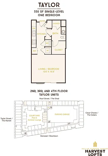 Floor plan Taylor (Mixed Income Housing)
