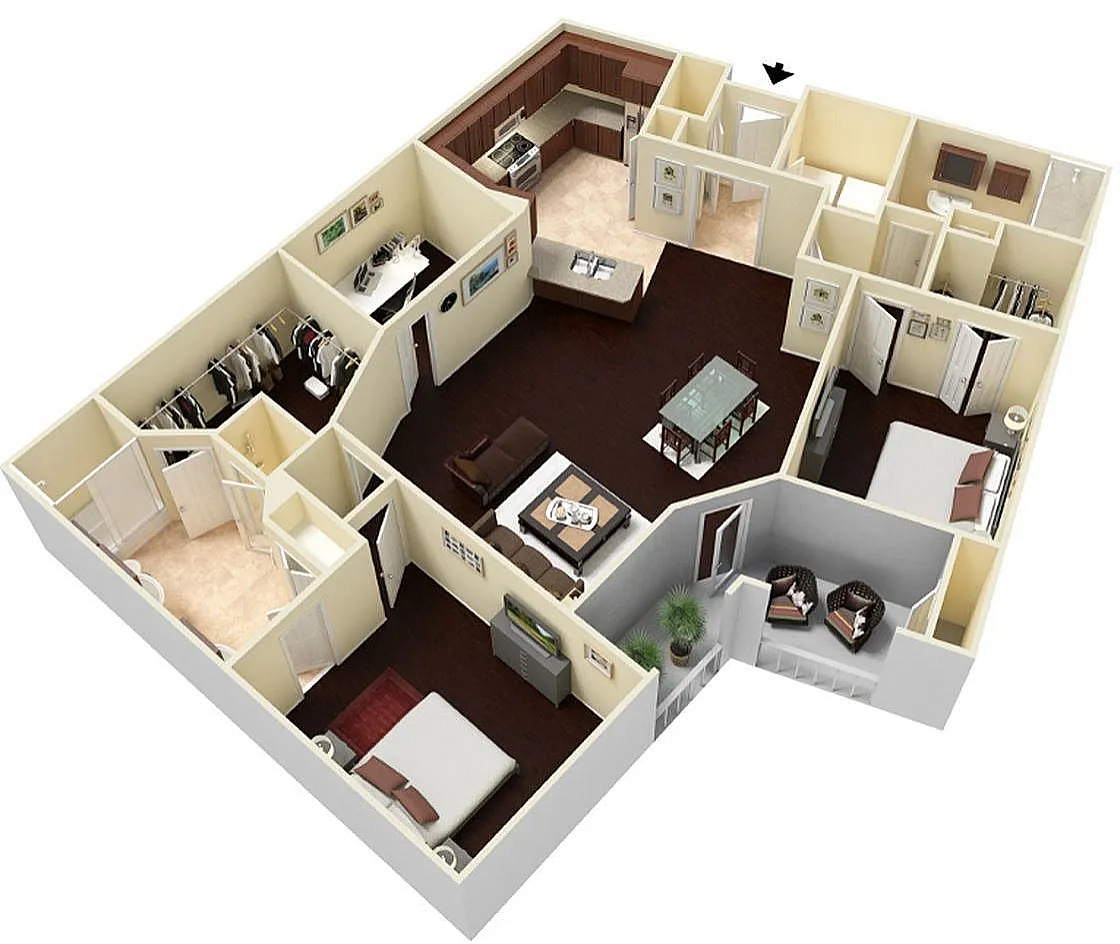 Floor plan Montrose Midrise