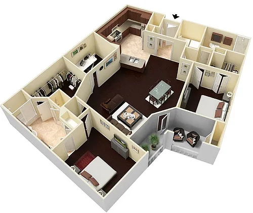 Floor plan Montrose Midrise