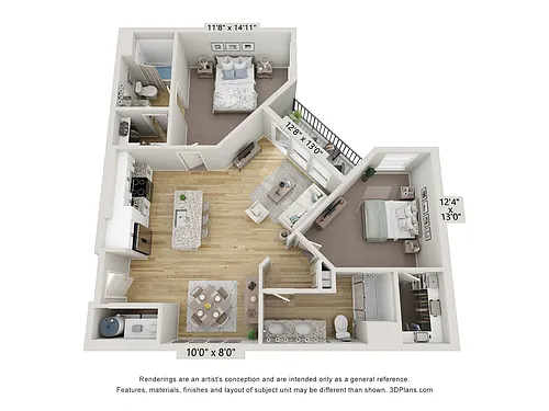 Floor plan B3 - Garnet