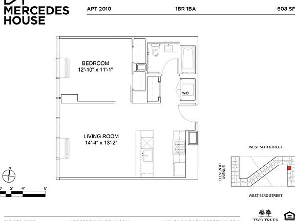 2nd image of 550 W 54th St #2010