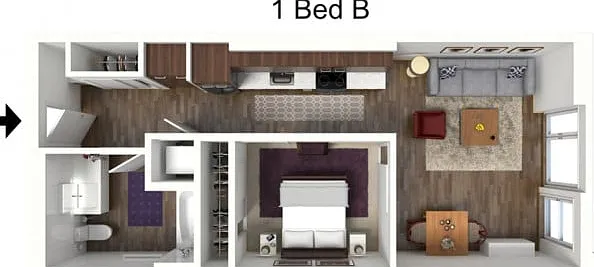 One Bedroom B One Bedroom B