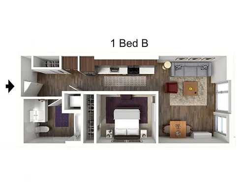 Floor plan 1B - Executive Studio