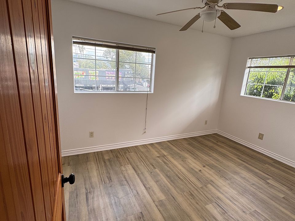 Bedroom ceiling fan, 2 windows in the bedroom.