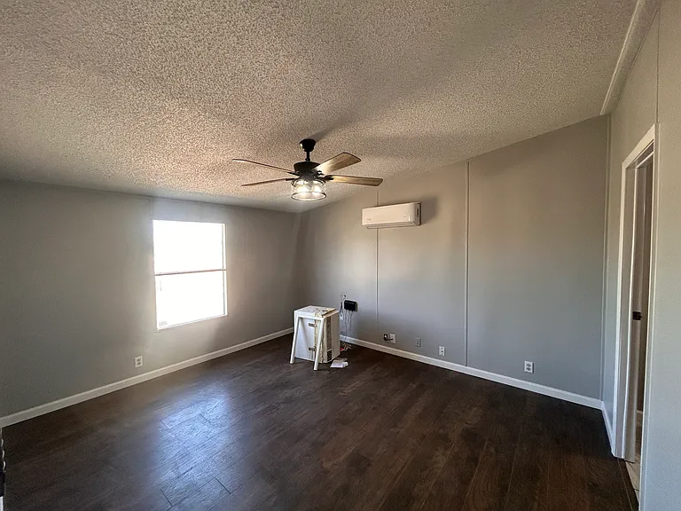 Master bedroom - very large, easily fits king bed with room to spare