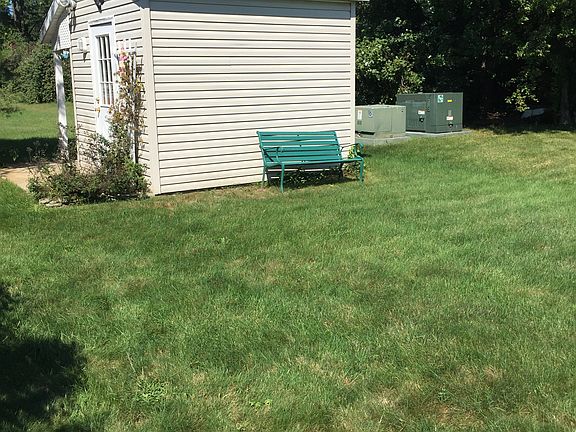 Shed has large attic space.