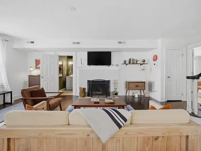 Cozy vibes only. The fireplace makes this whole floor feel so much like home.