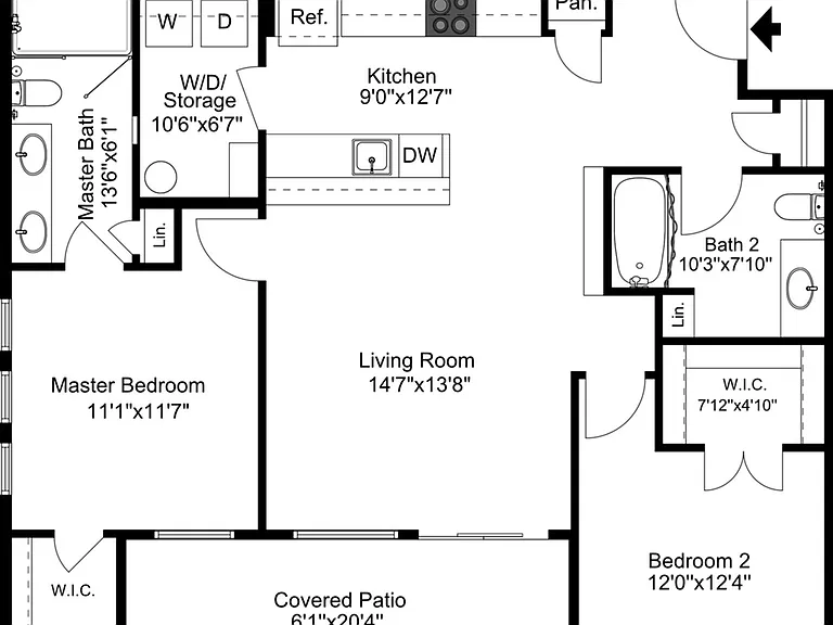 Oxford - 2 bed x 2 bath Oxford - 2 bed x 2 bath