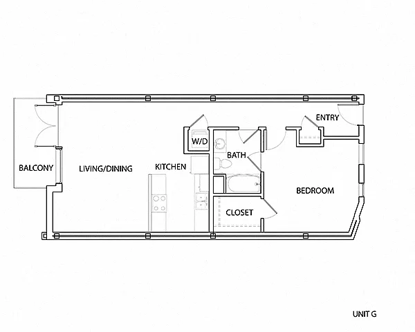 Floor plan G Floorplan- Furnished/Unfurnished