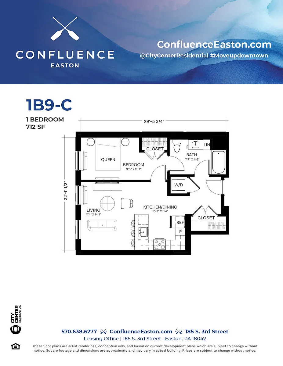 Floor plan 1B9-C