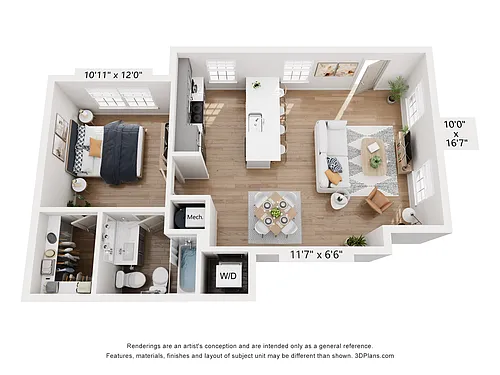 Floor plan Bentley Flat - BCIII