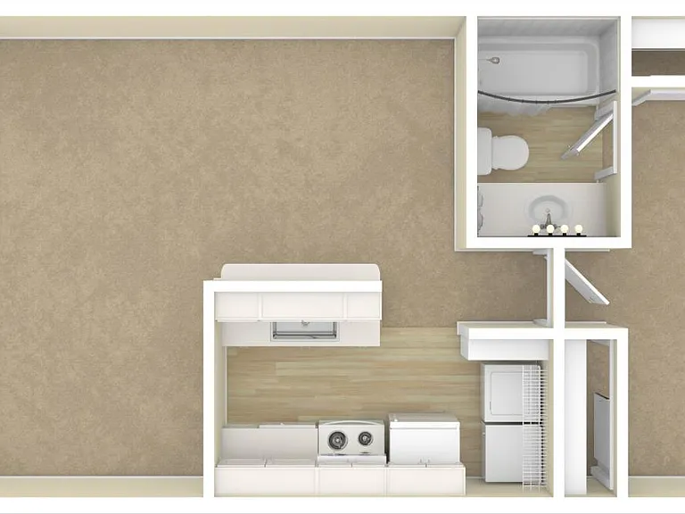 Brighton Floorplan 618 sq ft