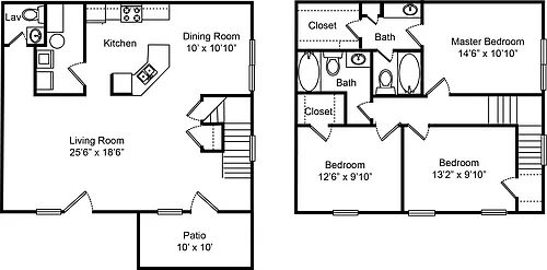 Floor plan C - The Sierra
