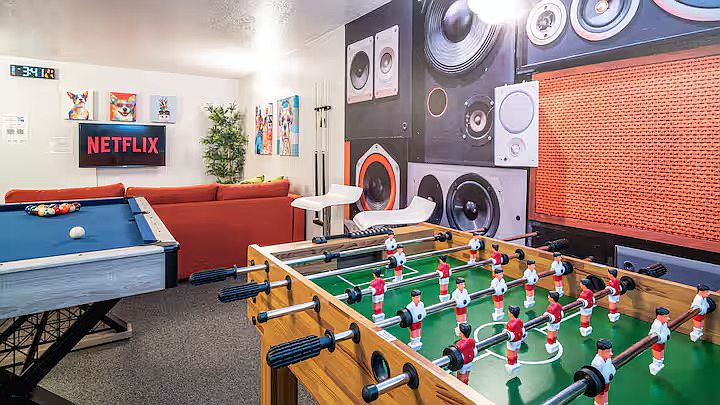 Foosball and Pool Table