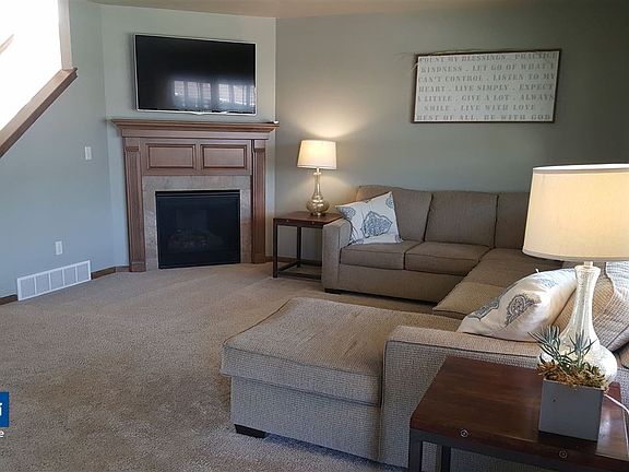 Corner fireplace!