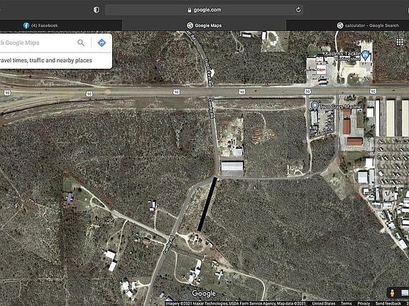 across Exxon gas station 