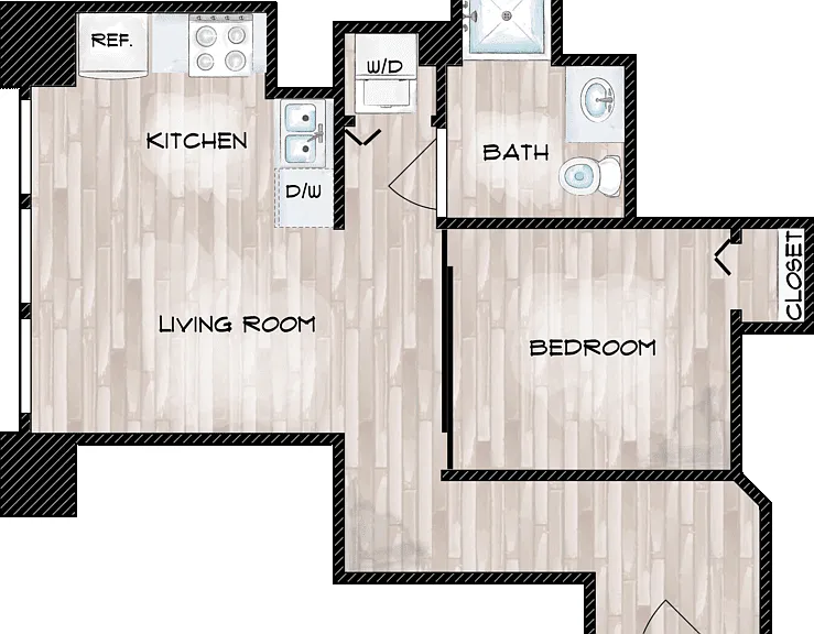Cozy Corner Floorplan Diagram