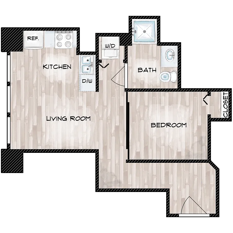 Floor plan Cozy Corner