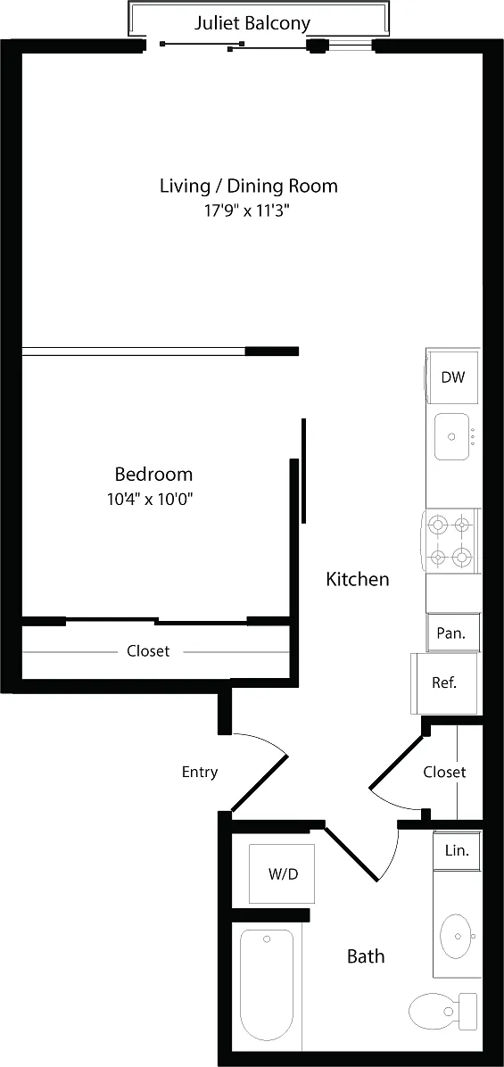 Floor plan O4 West- Floors 5-6