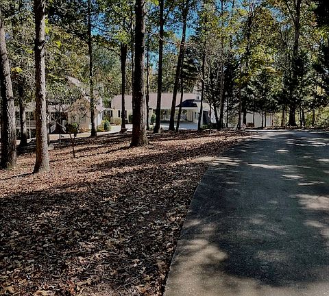 Halfway down the Driveway overlooking the Loft Apartment and Our Home