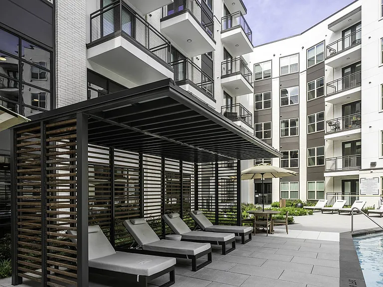 Covered Pool Lounge Seating