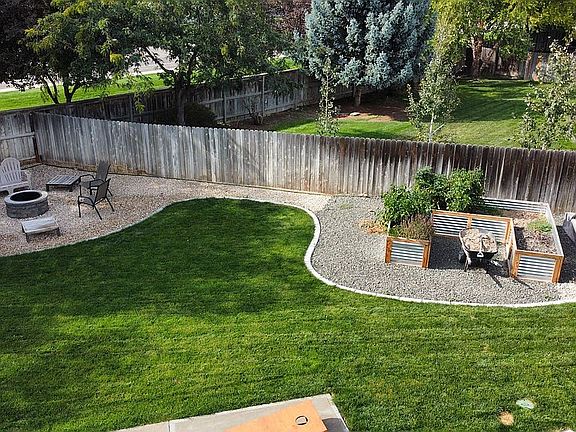 Fire pit and Garden Bed