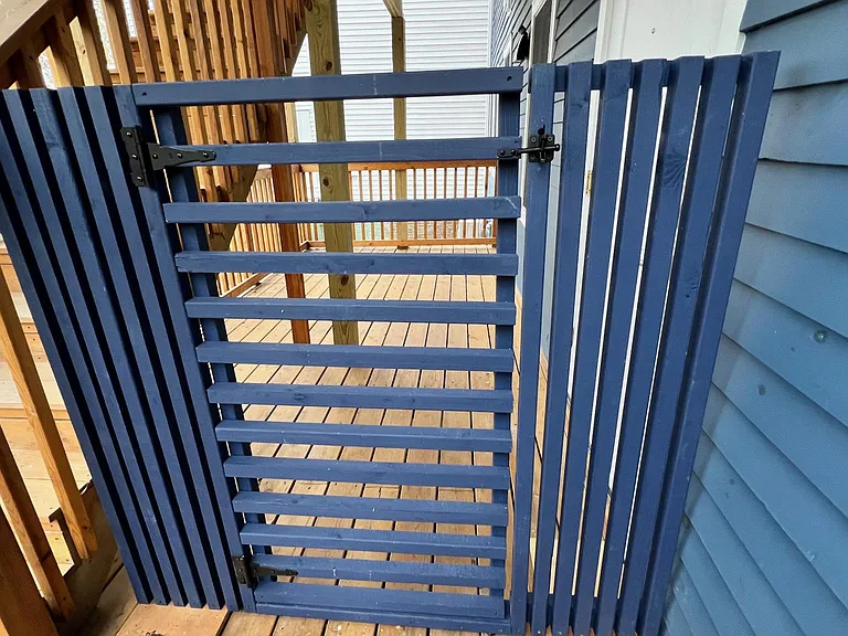 Rear Private Deck with Gate