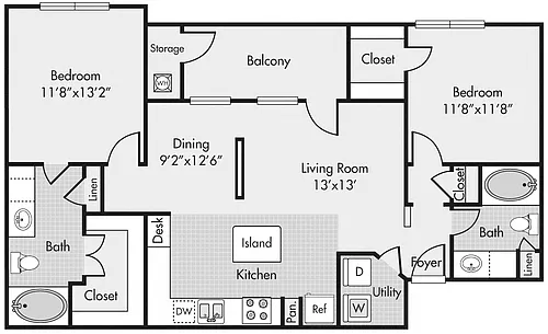 Floor plan D1-Renovated