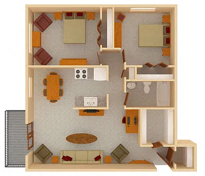 Floor plan 2bed