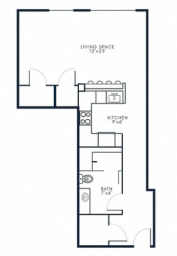 Floor plan Studio - S3