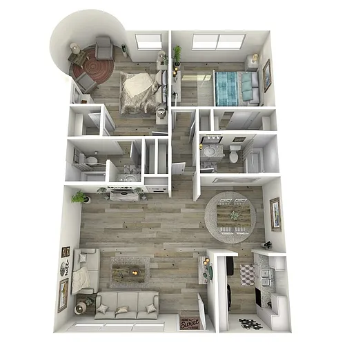 Floor plan 2 Bdrm