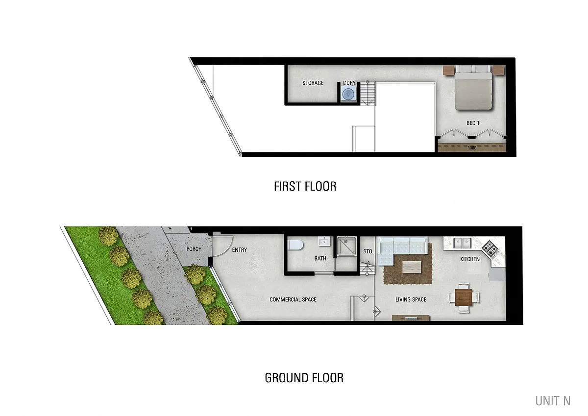 Floor plan Live Work Loft Apartment