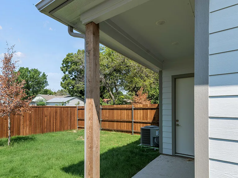 Back patio is 11' x 5'
