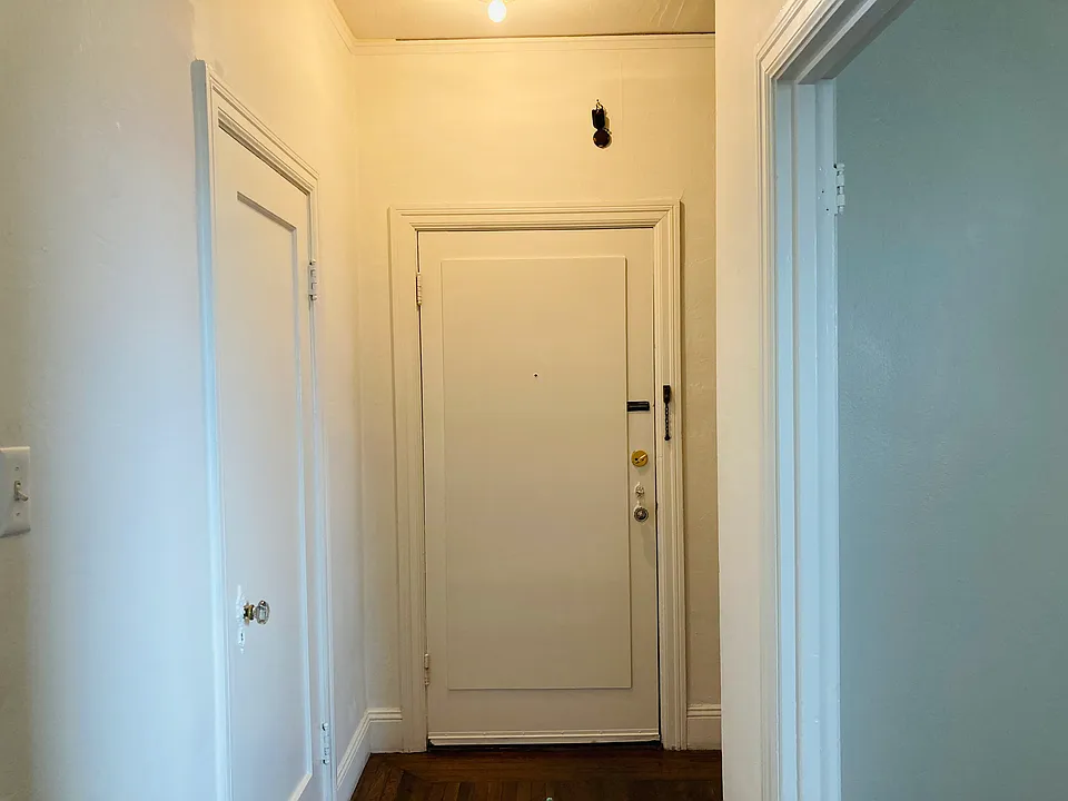 View of front door