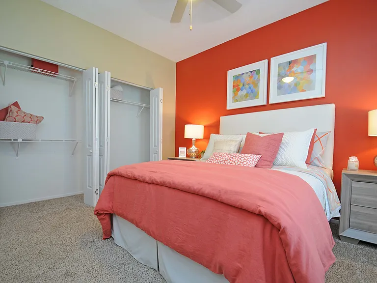 Bedroom with generous closet space