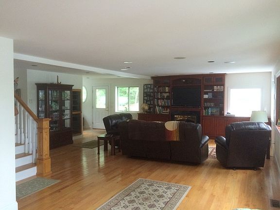Living room and library