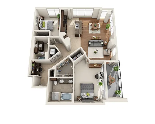 Floor plan Plan P (B2B)