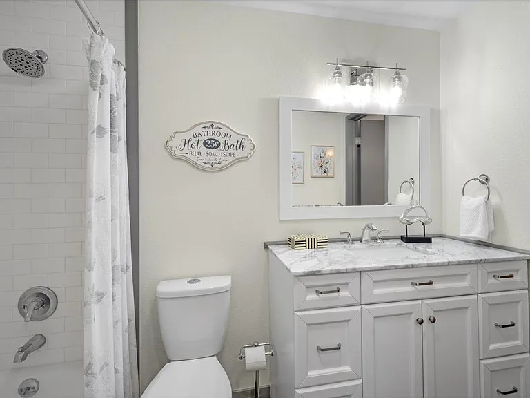 Main full bath completely updated.