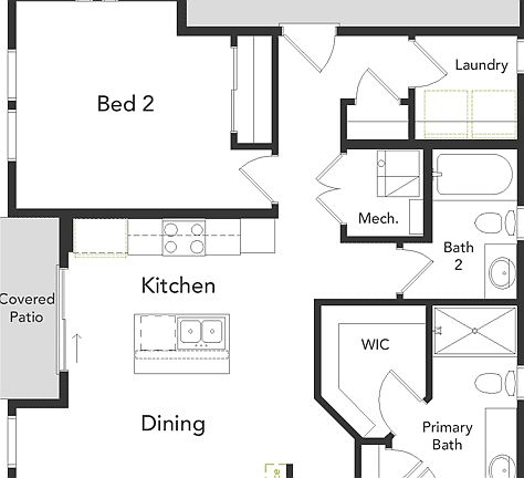 A layout of the Iris floorplan