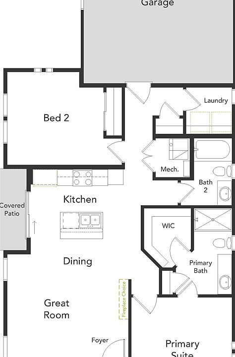 A layout of the Iris floorplan